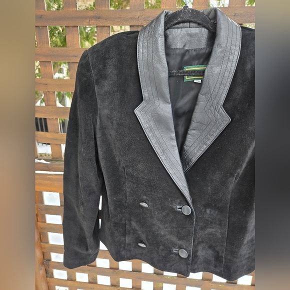 Vintage Leather & Suede Blazer - Picture 6 of 12